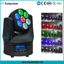 Endless Roating 7*15W RGBW LED Moving Head Professional Disco Lighting